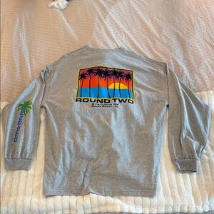 Round Two Gray Long Sleeve Tee